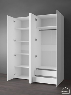 Шкаф Linnea MHR-4PO-2 2050х1600х510 (Белый-М 11.1.1) в Игре - igra.ok-mebel.com | фото 6
