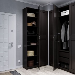 Шкаф МАКС однодверный узкий, цвет Дуб Венге в Игре - igra.ok-mebel.com | фото 4