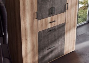 Шкаф Нельсон ШК-03 (Шкаф Дуб каньон/Железный камень) в Игре - igra.ok-mebel.com | фото 5