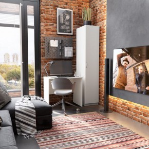 Шкаф ОРИОН однодверный, цвет белый в Игре - igra.ok-mebel.com | фото 4