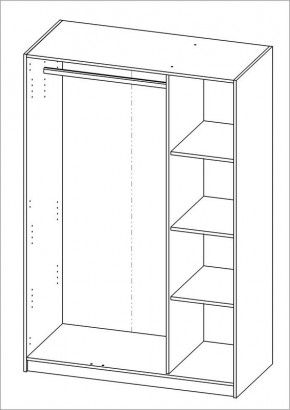 Шкаф ОРИОН трехдверный, цвет Дуб Венге в Игре - igra.ok-mebel.com | фото 3