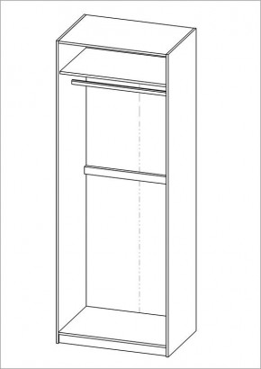 Шкаф ПЕГАС двухдверный, цвет Дуб Сонома в Игре - igra.ok-mebel.com | фото 3