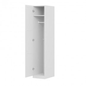 Шкаф ПЕГАС однодверный с рамочным фасадом, цвет белый в Игре - igra.ok-mebel.com | фото 2