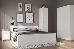 Шкаф ПЕГАС однодверный с рамочным фасадом, цвет белый в Игре - igra.ok-mebel.com | фото 4