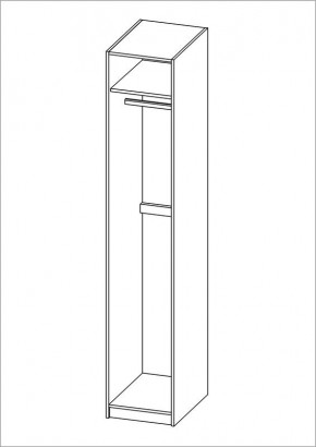 Шкаф ПЕГАС однодверный с рамочным фасадом, цвет Дуб Сонома в Игре - igra.ok-mebel.com | фото 2