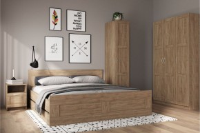 Шкаф ПЕГАС однодверный с рамочным фасадом, цвет Дуб Сонома в Игре - igra.ok-mebel.com | фото 4