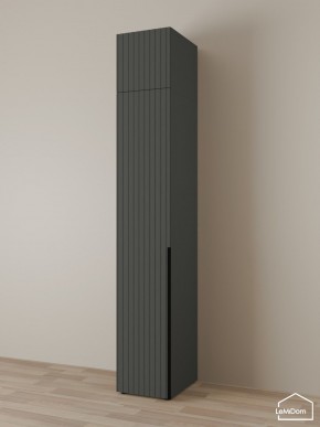 Шкаф с антресолью Linnea MHR-1A-1 2450х400х510 (Графит-М 11.1.25) в Игре - igra.ok-mebel.com | фото