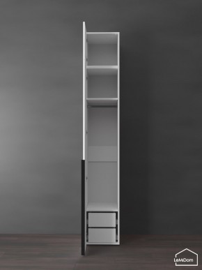 Шкаф с антресолью Linnea MHR-1A-3 2450х400х510 (Белый-М 11.1.2) в Игре - igra.ok-mebel.com | фото 5