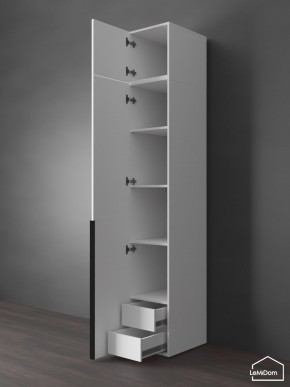 Шкаф с антресолью Linnea MHR-1A-4 2450х400х510 (Белый-М 11.1.2) в Игре - igra.ok-mebel.com | фото 5