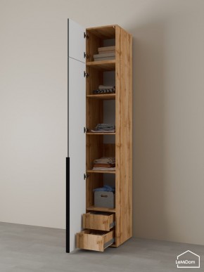 Шкаф с антресолью Linnea MHR-1A-4 2450х400х510 (ДВ-М 11.1.25) в Игре - igra.ok-mebel.com | фото 5