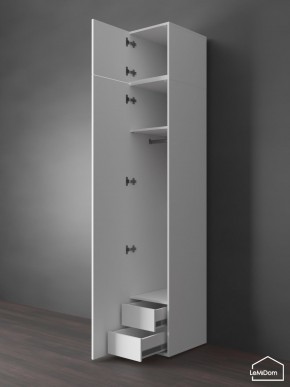 Шкаф с антресолью Linnea MHR-1POA-3 2450х400х510 (Белый-М 11.1.1) в Игре - igra.ok-mebel.com | фото 6