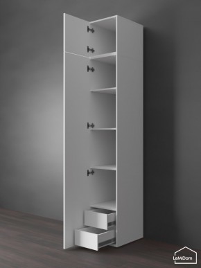 Шкаф с антресолью Linnea MHR-1POA-4 2450х400х510 (Белый-М 11.1.1) в Игре - igra.ok-mebel.com | фото 5