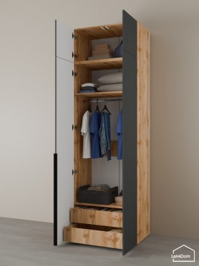 Шкаф с антресолью Linnea MHR-2A-3 2450х800х510 (ДВ-М 11.1.25) в Игре - igra.ok-mebel.com | фото 5