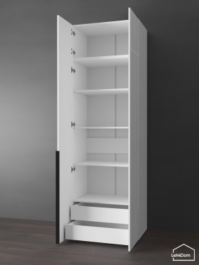 Шкаф с антресолью Linnea MHR-2A-4 2450х800х510 (Белый-М 11.1.2) в Игре - igra.ok-mebel.com | фото 5