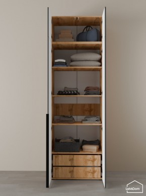 Шкаф с антресолью Linnea MHR-2A-4 2450х800х510 (ДВ-М 11.1.25) в Игре - igra.ok-mebel.com | фото 7