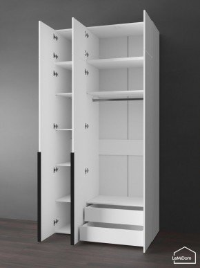 Шкаф с антресолью Linnea MHR-3A-2 2450х1200х510 (Белый-М 11.1.1) в Игре - igra.ok-mebel.com | фото 5
