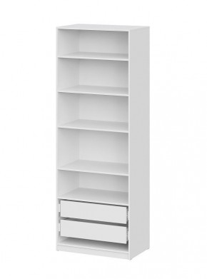 Шкаф ШК-5 + 4 полки + ящики (800) Белый текстурный в Игре - igra.ok-mebel.com | фото 3