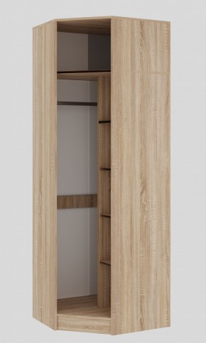 БЕАТРИС Шкаф Угловой (Дуб Сонома/Белый глянец) в Игре - igra.ok-mebel.com | фото 2