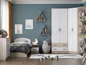 МАРТИНА Шкаф угловой (Белый глянец/дуб сонома) в Игре - igra.ok-mebel.com | фото 3