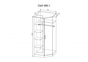 СОФИ СШУ860.1 Шкаф угловой в Игре - igra.ok-mebel.com | фото 2