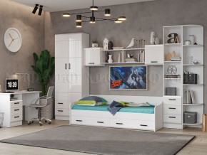 ВЕГА NEW Шкаф (Белый глянец/белый) в Игре - igra.ok-mebel.com | фото 3