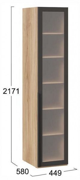 Шкаф-витрина Порто СМ-393.07.008 в Игре - igra.ok-mebel.com | фото 3