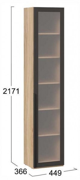 Шкаф-витрина Порто СМ-393.07.213 в Игре - igra.ok-mebel.com | фото 4