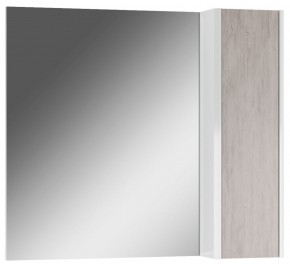 Шкаф-зеркало Uno 80 Дуб серый левый/правый Домино (DU1504HZ) в Игре - igra.ok-mebel.com | фото