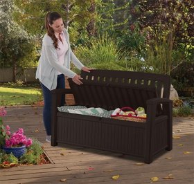 Скамья Patio Bench коричневый в Игре - igra.ok-mebel.com | фото 2