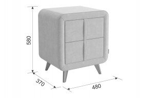 СОФИ 3 Тумба прикроватная (велюр) в Игре - igra.ok-mebel.com | фото 3