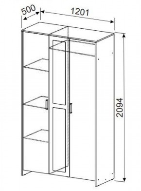 Спальный гарнитур МСП-1 (Ясень Анкор светлый) 1400 в Игре - igra.ok-mebel.com | фото 9