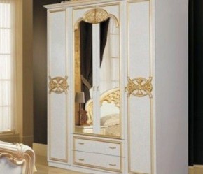 Спальный гарнитур Ольга (модульная) беж/золото в Игре - igra.ok-mebel.com | фото 4