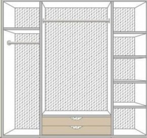 Спальный гарнитур Ольга (модульная) беж/золото в Игре - igra.ok-mebel.com | фото 5