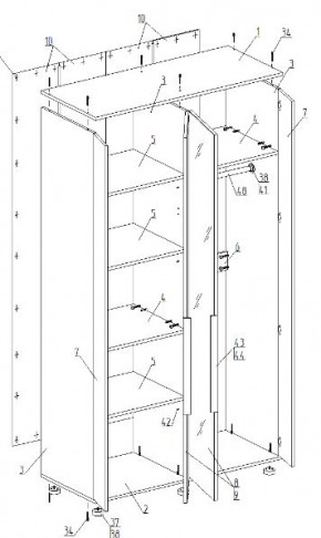 Спальный гарнитур "Лео" (модульный) в Игре - igra.ok-mebel.com | фото 6