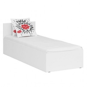 Стандарт Кровать 0800, цвет белый, ШхГхВ 83,5х203,5х70 см., сп.м. 800х2000 мм., без матраса, основание есть в Игре - igra.ok-mebel.com | фото 1