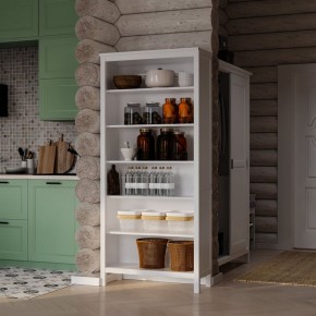 Стеллаж 00 Кантри, массив сосны, цвет белый в Игре - igra.ok-mebel.com | фото 4