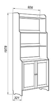 Стеллаж 20 Вествик, массив сосны, цвет белый в Игре - igra.ok-mebel.com | фото 2