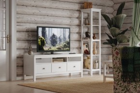 Стеллаж 420 Кантри, массив сосны, цвет белый в Игре - igra.ok-mebel.com | фото 4