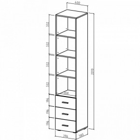 Стеллаж комбинированный Мартин-2 в Игре - igra.ok-mebel.com | фото 3