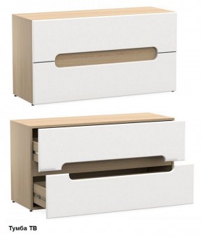Стенка Палермо (Белый/Ясень шимо светлый) в Игре - igra.ok-mebel.com | фото 3
