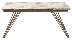 Стол ACERRA NEW 160 GLOSS GRAND JADE SOLID CERAMIC/ каркас цвета шампань, ®DISAUR в Игре - igra.ok-mebel.com | фото 12