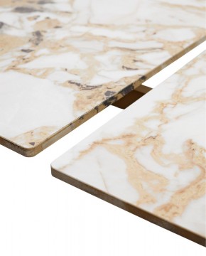 Стол ACERRA NEW 160 GLOSS GRAND JADE SOLID CERAMIC/ каркас цвета шампань, ®DISAUR в Игре - igra.ok-mebel.com | фото 8