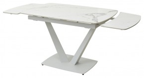 Стол ALATRI 120 GLOSS STATUARIO WHITE SOLID CERAMIC / WHITE, ®DISAUR в Игре - igra.ok-mebel.com | фото 9