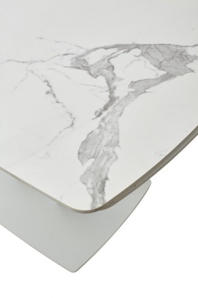 Стол ALATRI 120 GLOSS STATUARIO WHITE SOLID CERAMIC / WHITE, ®DISAUR в Игре - igra.ok-mebel.com | фото 10