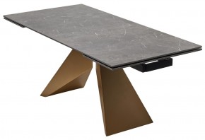 Стол ALES 180 BLACK GRAVE SOLID CERAMIC, керамика / бронзовый, ®DISAUR в Игре - igra.ok-mebel.com | фото 14