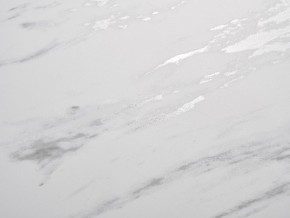 Стол BELLUNO 160 MARBLES KL-99 Белый мрамор матовый, итальянская керамика/ белый каркас, ®DISAUR в Игре - igra.ok-mebel.com | фото 3