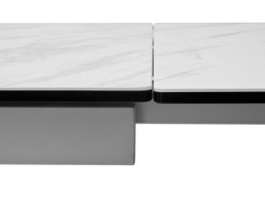 Стол BELLUNO 160 MARBLES KL-99 Белый мрамор матовый, итальянская керамика/ белый каркас, ®DISAUR в Игре - igra.ok-mebel.com | фото 9