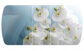 Стол Бостон-3 (Белая Орхидея) 1100/1420*700, опора Брифинг в Игре - igra.ok-mebel.com | фото 2