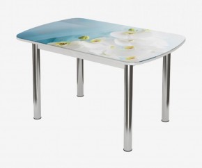 Стол Бостон-3 (Белая Орхидея) 1100/1420*700, опора Брифинг в Игре - igra.ok-mebel.com | фото 3