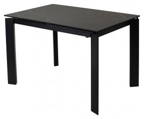 Стол CORNER 120 MATT BLACK MARBLE SOLID CERAMIC / BLACK, ®DISAUR в Игре - igra.ok-mebel.com | фото